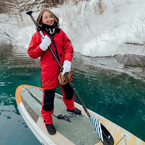 Зимняя сап-прогулка по озеру Kлючик в Ворсме г.Ворсма