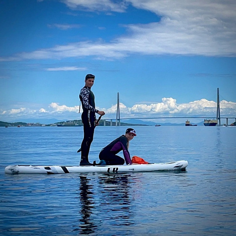 Прогулка на сапах во Владивостоке «Русский мост» г.Владивосток