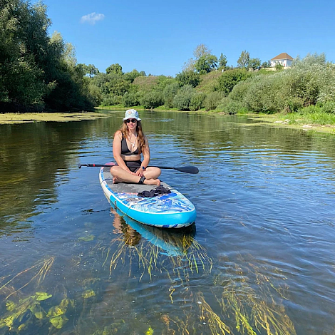 Сап-прогулка в Новосибирске по реке Чуас г.Новосибирск